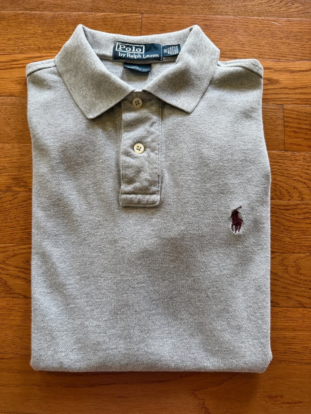 Polo by Ralph Lauren Light Beige Short-Sleeve Polo with Embroidered Pony - Picture 3 of 4